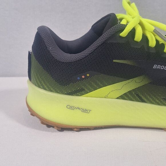 Brooks Catamount Trail men’s Size 8.5 Gray/Neon Yellow Running Shoes 1103521D013 main image 8
